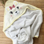 Pamuklu 75×75 Ayıcıklı Bebek Havlusu / Kundak