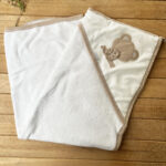 %100 Pamuk 75x75 Bebek Havlusu / Kundak - Ayıcık