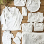 %100 Pamuk Kız Bebek Raporlu Fistolu 10'lu Yenidoğan Hastane Çıkışı Zıbın Seti Kutulu-Krem