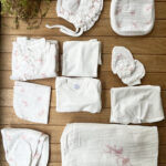 %100 Pamuk Yenidoğan Kız Bebek Hastane Çıkış Seti 10 Parça – Müslin Pembe