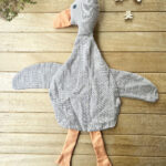 Sevimli Ördek %100 Pamuklu 8 Katlı Müslin Uyku Arkadaşı -Bej