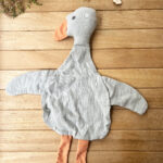 Sevimli Ördek %100 Pamuklu 8 Katlı Müslin Uyku Arkadaşı -Yeşil