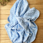 Kalpli Nohut Mavi Bebek Battaniyesi Pamuklu Tek Kat Mevsimlik Ince 90*90