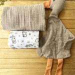 3'lü Uyku Arkadaslı  Tavşan Müslinli Set -Bej(1 Adet Bej Uyku Arkadaşı & 1 Adet Tek Katlı Bej Müslin &Tek Katlı Tavşan Müslin )