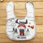 Kalpli Geyik Baskılı Üstü Yumuşak Su Geçirmez Önlük