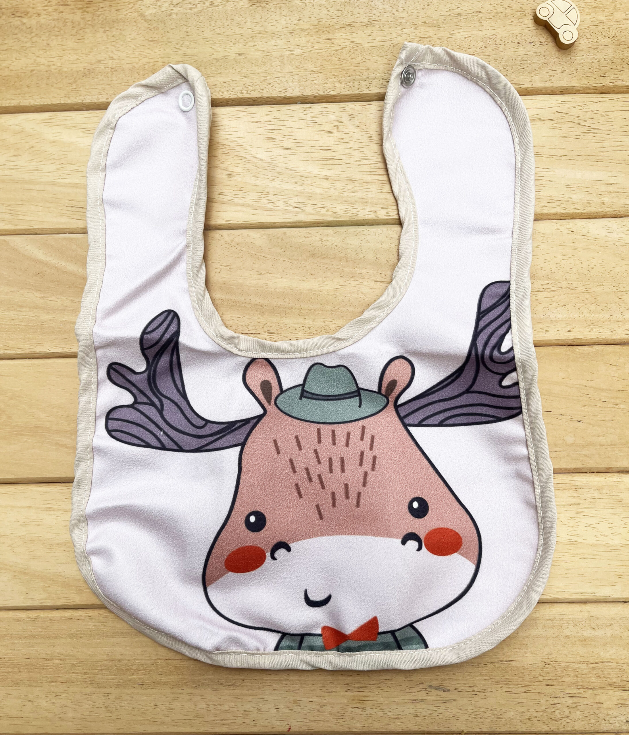 MM1103099 Geyik Baskılı Üstü Yumuşak Su Geçirmez Önlük - Görsel 1