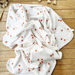 Naturel Mantar Pamuklu 80x90 cm Çift Kat Penye Bebek Battaniye