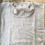 Bebekevi Kapişonlu Çift Katlı Müslin Pelerin(Panço)-Bej