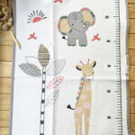 Bebekevi Tekli Zürafalı Sıvı Geçirmez Alt Açma-Gri