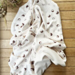 Naturel Organik Pamuklu 80 x 85 cm Çift Kat Penye Bebek Battaniye Coconut