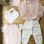 Moinoi %100 Pamuk Müslin 5 'li Hastane Çıkışı-Pembe