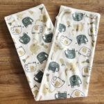 %100 Organik Pamuk Fil Desenli Organik Pamuk Penye Battaniye