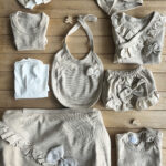 Zıpır 10'lu Fiyonklu Bej Kız Bebek Hastane Çıkışı