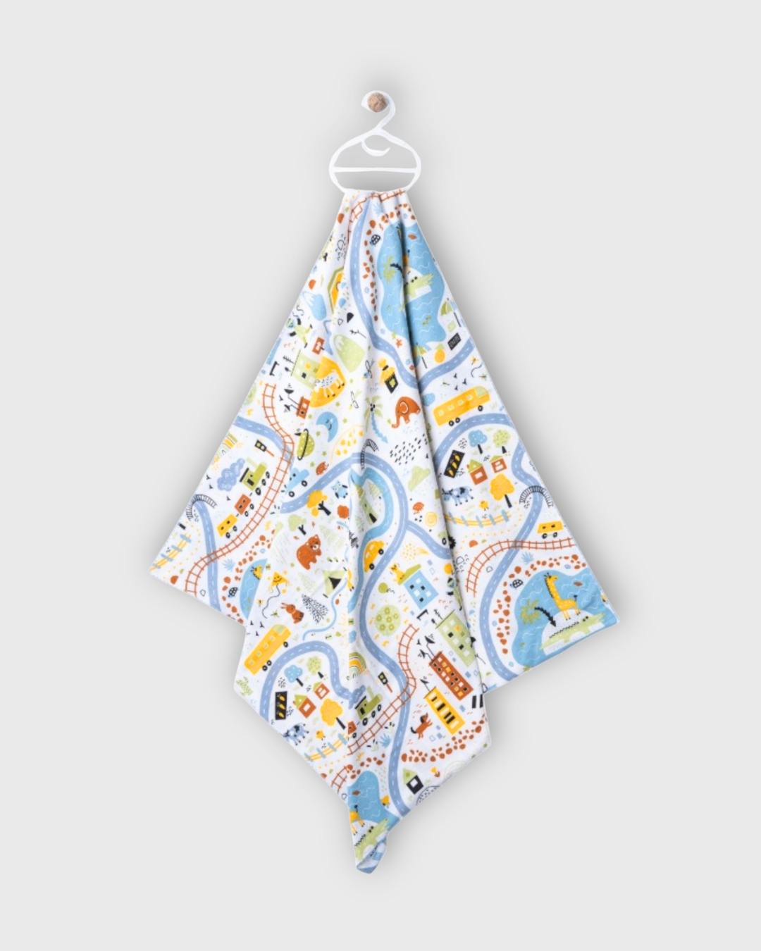 MisiMosiMavi Trafik Pazen Bebek Battaniye – 1 Ay / 6 Ay Unisex %100 Yumuşak Bebek Battaniyesi MisiMosi Mavi Trafik Pazen Bebek Battaniye – 1 Ay / 6 Ay Unisex %100 Yumuşak Bebek Battaniyesi - Görsel 1