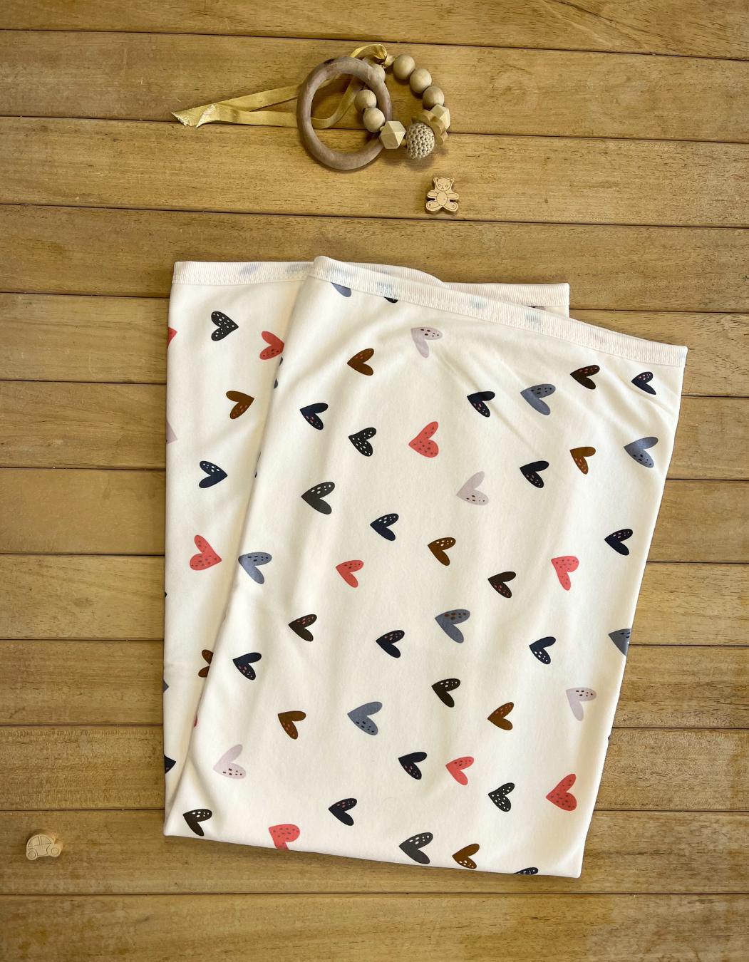 Bubbles Organik Pamuk Kalp Desenli Bebek Battaniye – Yumuşacık & Güvenli Organik Pamuk Kalp Desenli Bebek Battaniye – Yumuşacık & Güvenli 🌿💖 - Görsel 1